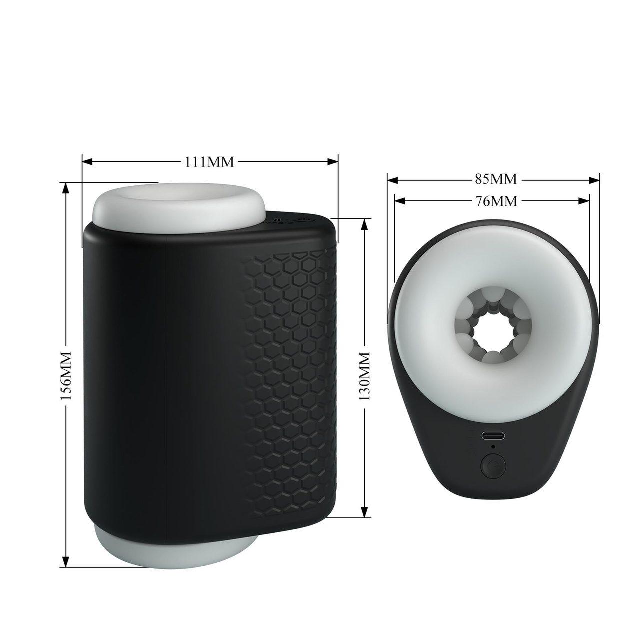 Masturbator z wibracją i ruchem posuwistym | 5 trybów + 5 ustawień | Loris.pl