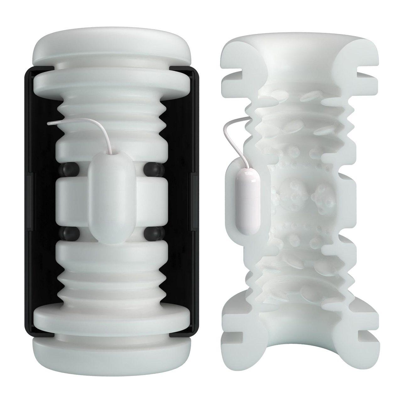 Masturbator z wibracją i ruchem posuwistym | 5 trybów + 5 ustawień | Loris.pl