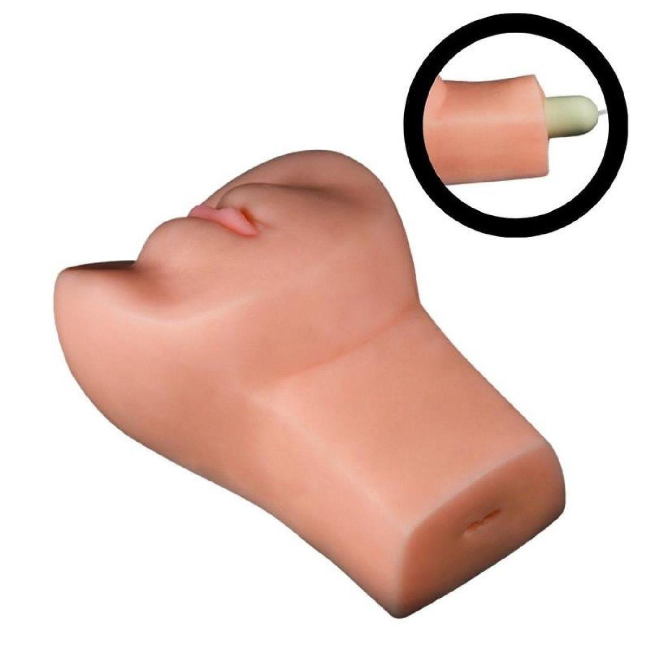 Wibrujący masturbator wagina CyberSkin 18 cm – pocisk, wiele prędkości | Loris.pl