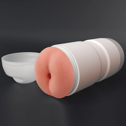 Wibrujący masturbator tunelowy analny 16 cm – pocisk i lubrykant