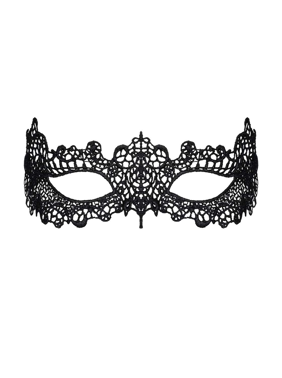 Zmysłowa uwodzicielska czarna maska Obsessive A701