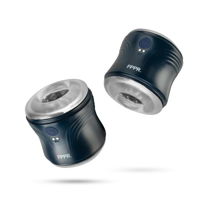 Dwustronny masturbator wibrujący niebieski – 10 trybów, wodoodporny | Loris.pl