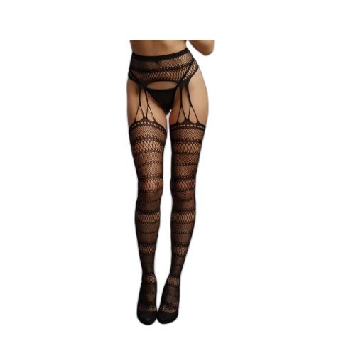 Pończochy z pasem suspender w paski one size – kabaretki