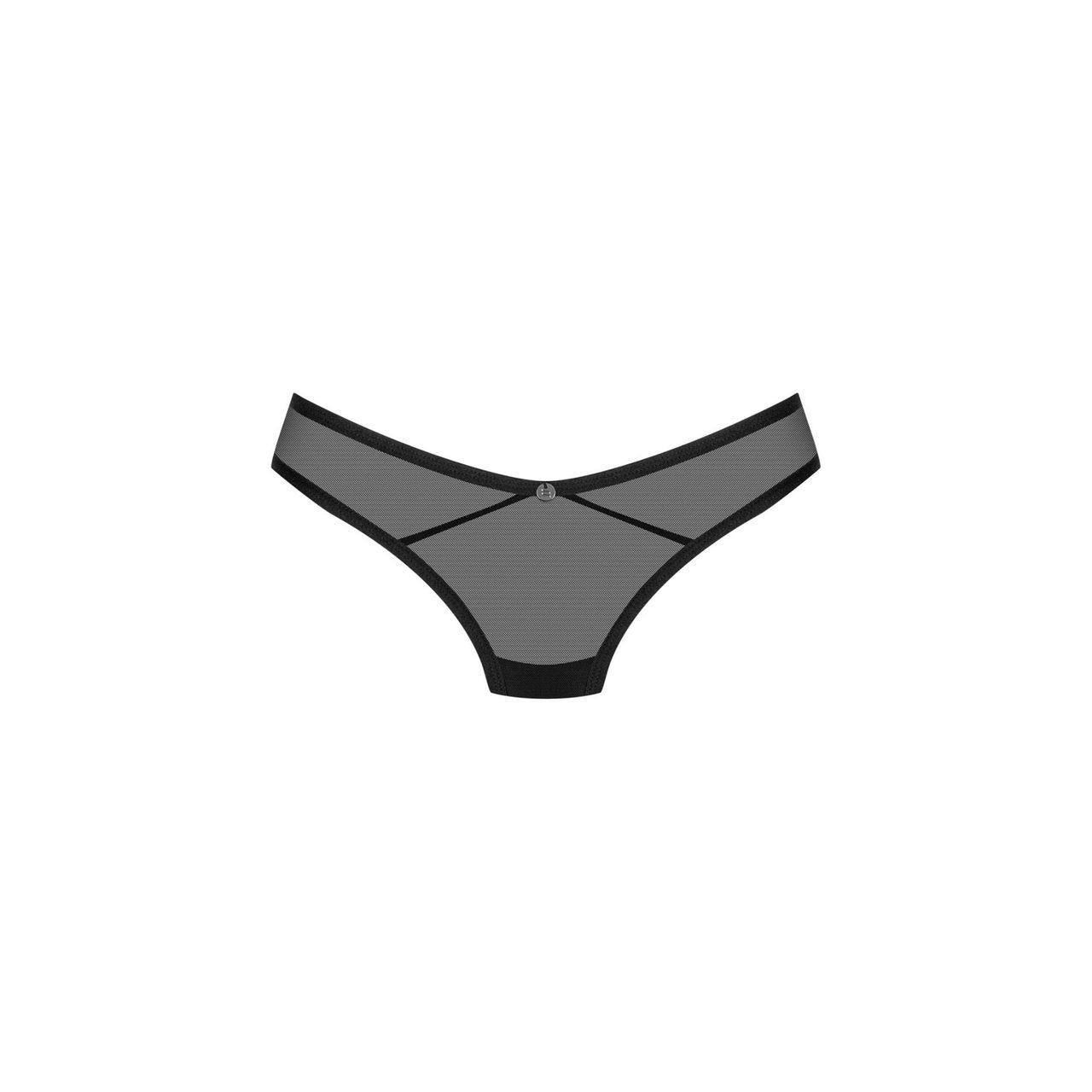Czarne stringi damskie transparentne XS/S – wygodne i zmysłowe | Loris.pl