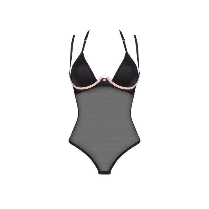 Czarne body XL/2XL z fiszbinami i regulacją