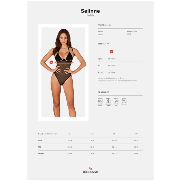 Czarne body XL/2XL z fiszbinami i regulacją