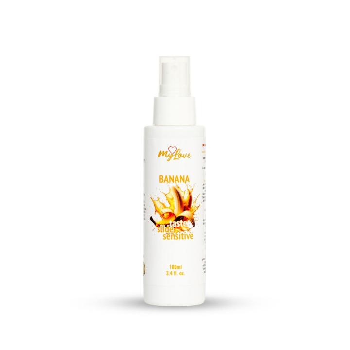 Smakowy żel intymny bananowy Sensitive 100 ml z atomizerem