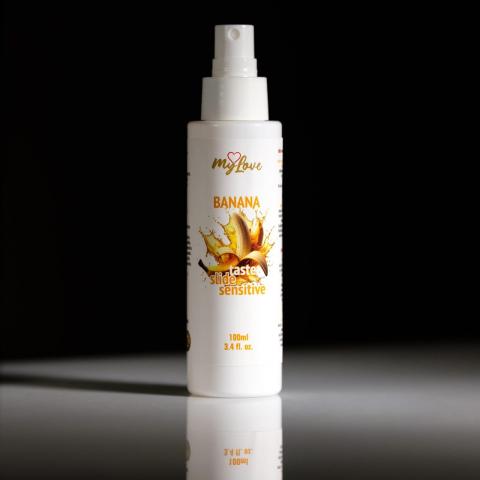 Smakowy żel intymny bananowy Sensitive 100 ml z atomizerem