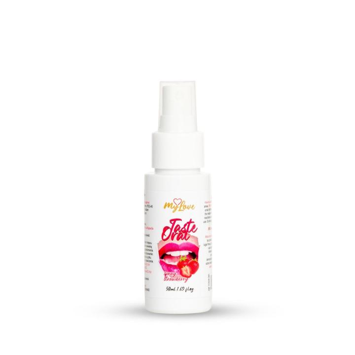 Truskawkowy spray do seksu oralnego 50 ml – smakowy spray do gry wstępnej