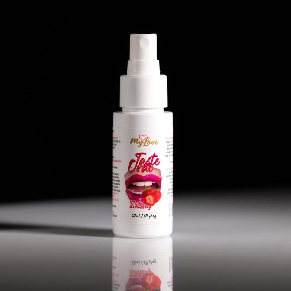 Truskawkowy spray smakowy do seksu oralnego- 50 ml
