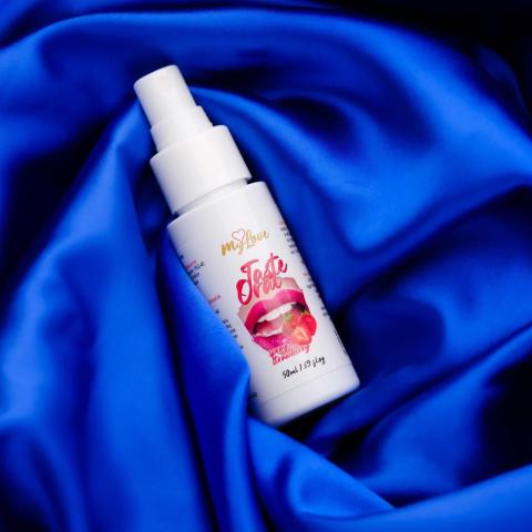 Truskawkowy spray do seksu oralnego 50 ml – smakowy spray do gry wstępnej