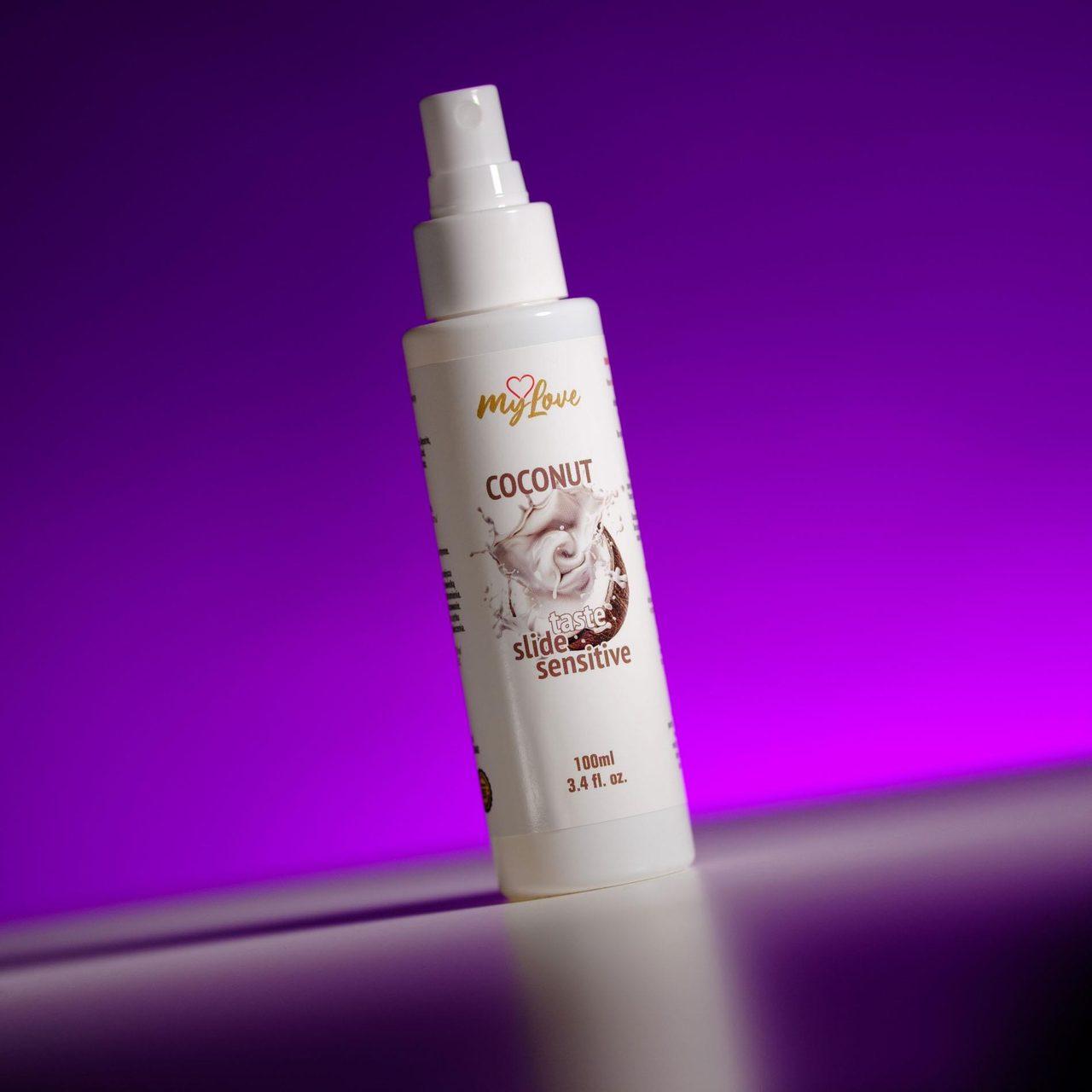 Smakowy żel intymny kokosowy sensitive 100 ml z atomizerem | Loris.pl