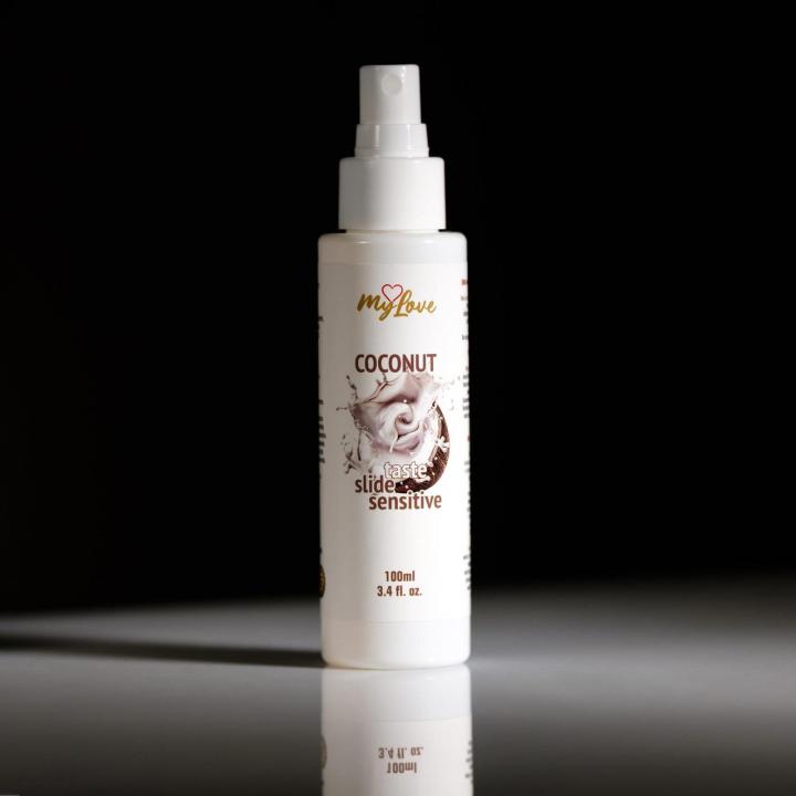 Smakowy żel intymny kokosowy sensitive 100 ml z atomizerem | Loris.pl