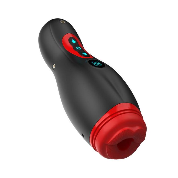 Masturbator z podgrzewaniem i wibracją czarny | Loris.pl