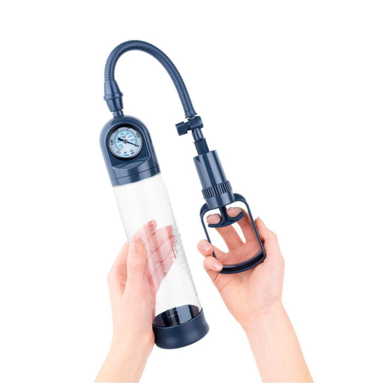 Ręczna pompka do penisa z adapterami i zaworem bezpieczeństwa | Loris.pl