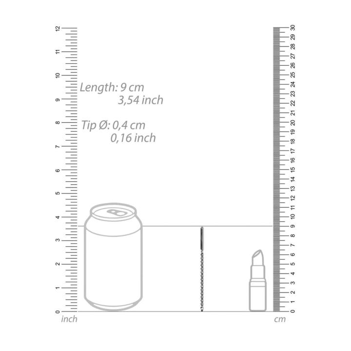 Metalowy plug do cewki 4 mm z żłobieniami | Precyzyjna stymulacja
