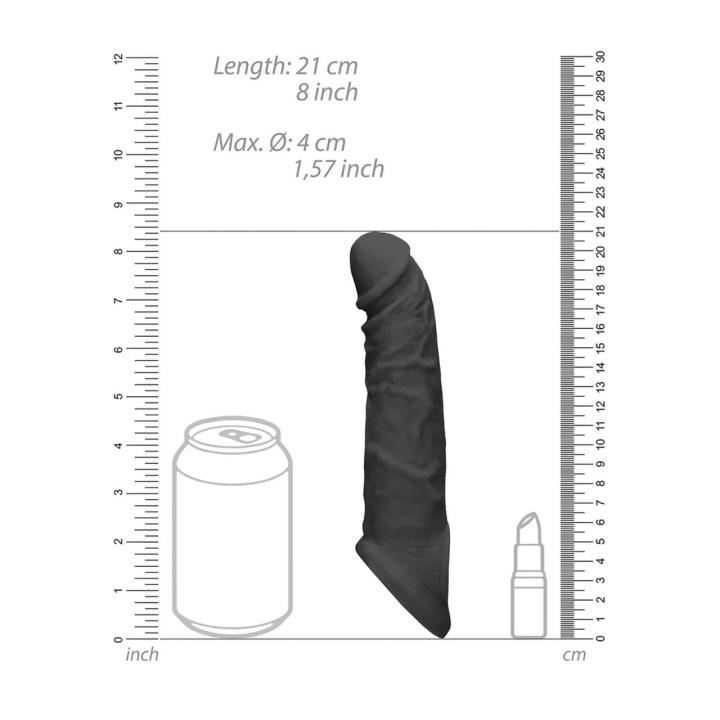 Realistyczna nakładka na penisa 20 cm z Skin TPE bez ftalanów