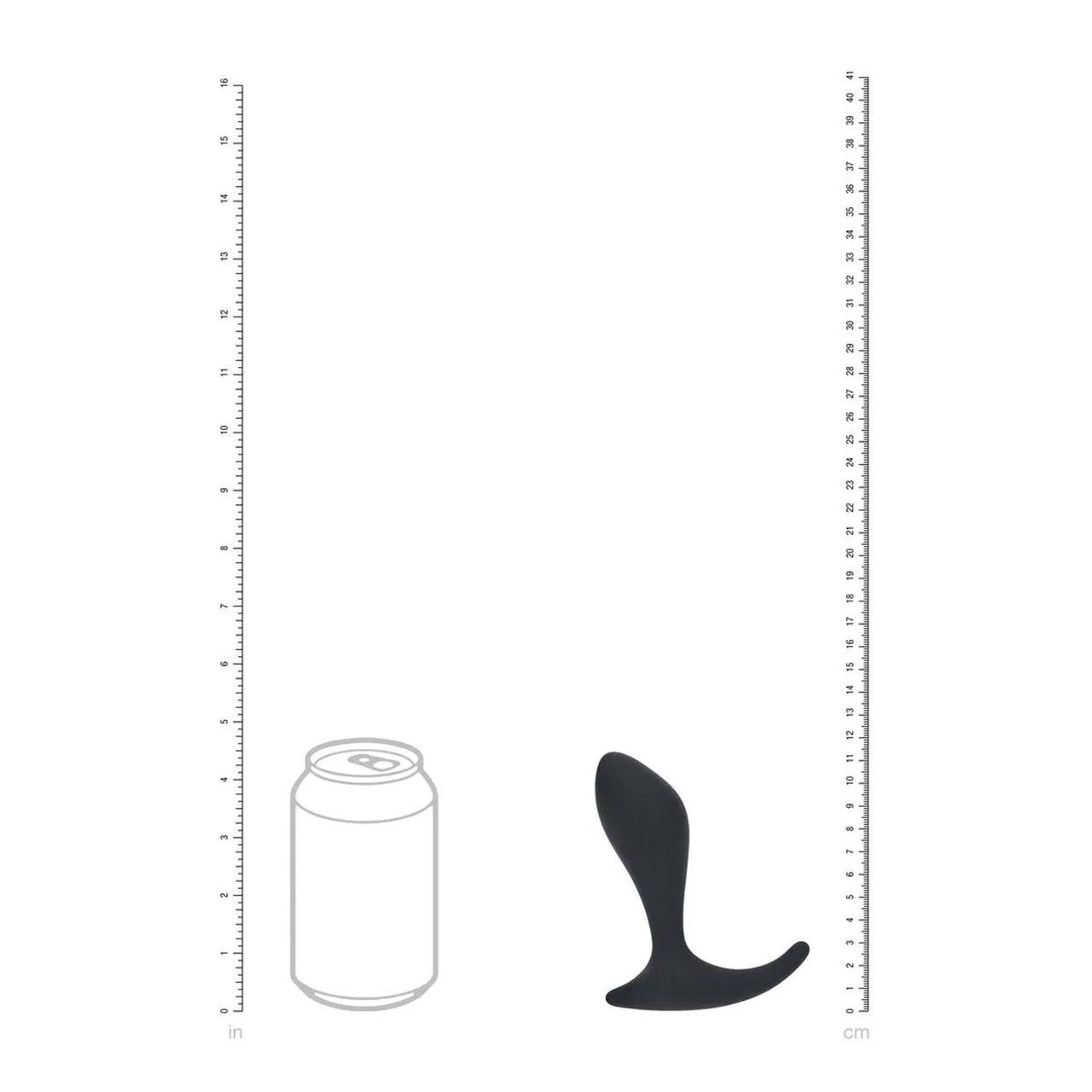 Silikonowy masażer prostaty czarny | Precyzyjna stymulacja punktu P