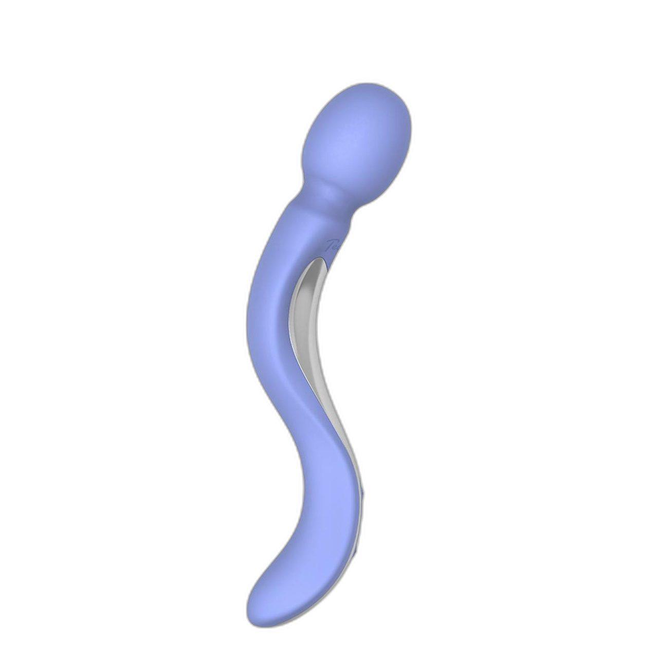 Lawendowy masażer wand zakrzywiony | Silikon, wodoodporny, USB - Loris.pl