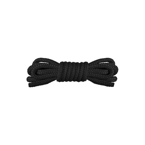 Linka BDSM do wiązania 1,5 m czarna nylon 8 mm