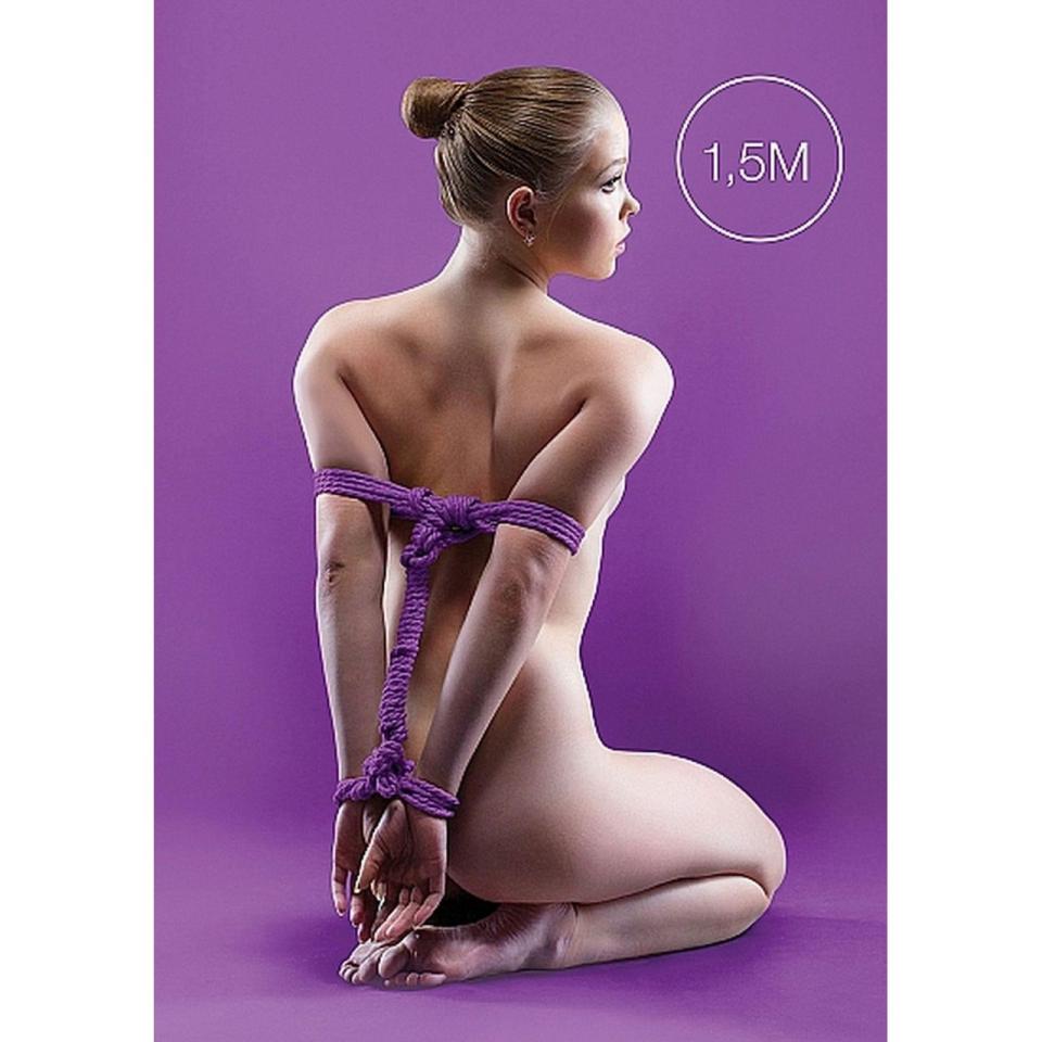 Fioletowa linka BDSM do wiązania z nylonu- 1,5 m