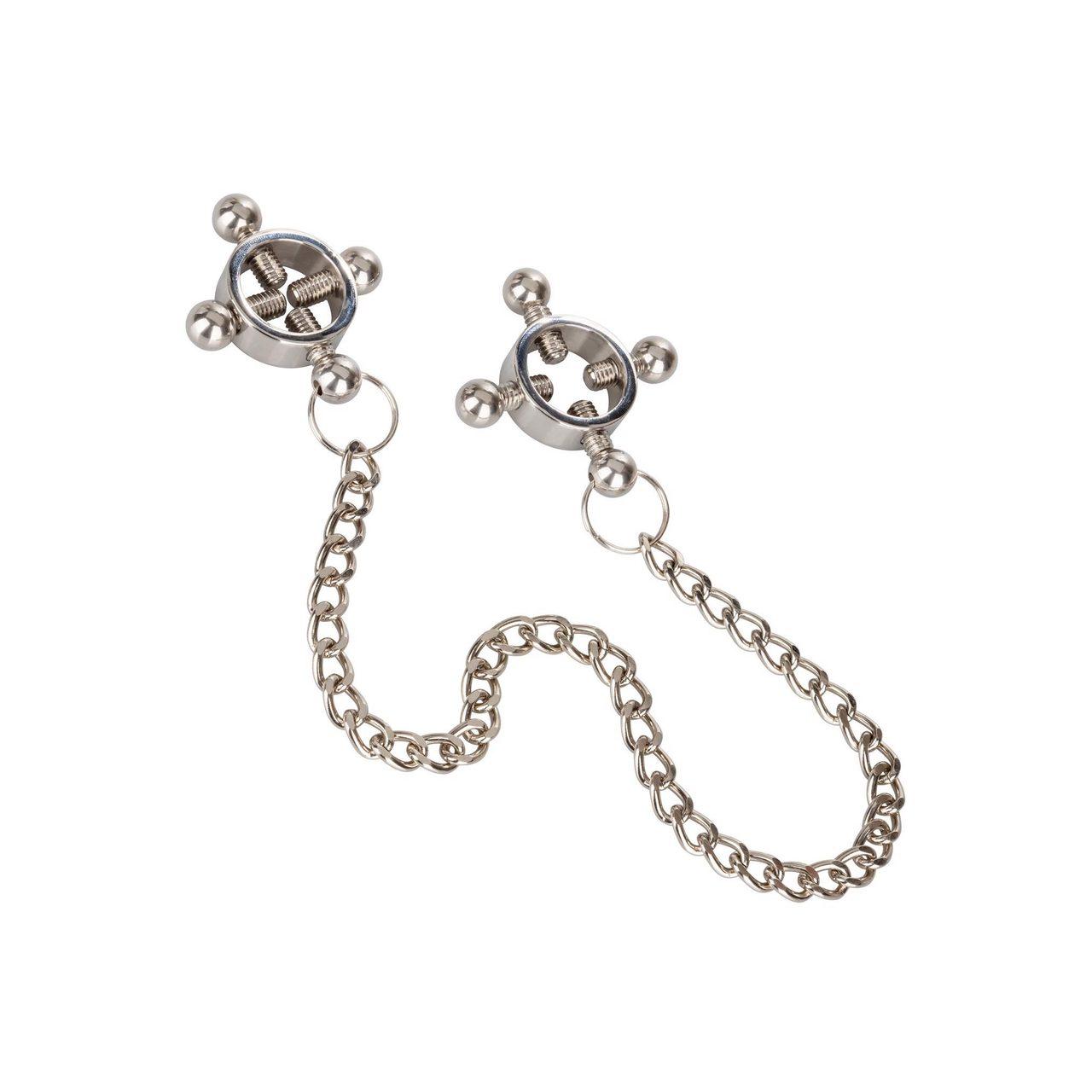 Klipsy na sutki z łańcuszkiem i regulacją | 4-punktowy docisk