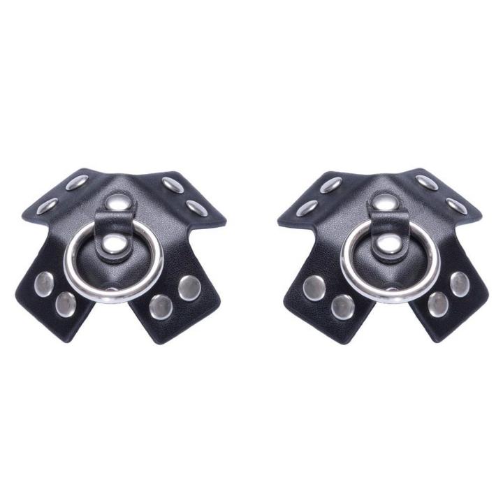 Naklejki na sutki X czarne z ćwiekami i pierścieniem | Loris.pl