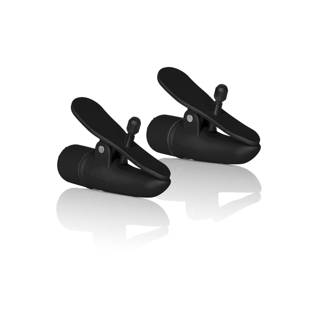 Wibrujące klamry na sutki 7 cm – regulacja docisku, wodoodporne | Loris.pl