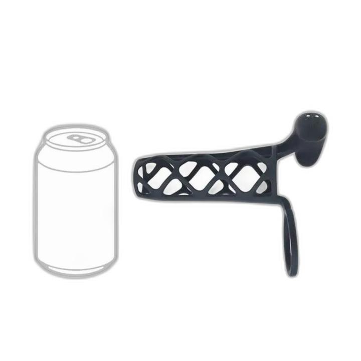 Wibrująca tuleja na penisa z pierścieniem na jądra | Silikonowa, czarna