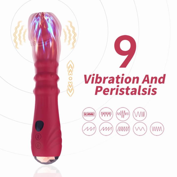 Wibrator punktu G z ruchem posuwistym i 9 trybami | usb-c, wodoodporny