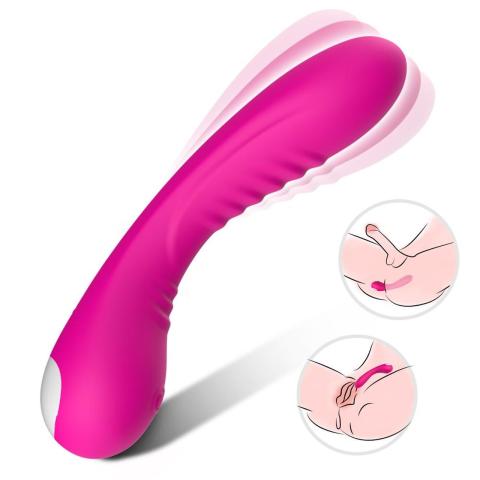 Różowy wibrator punktu g z masażerem łechtaczki 18 cm | Wodoodporny usb