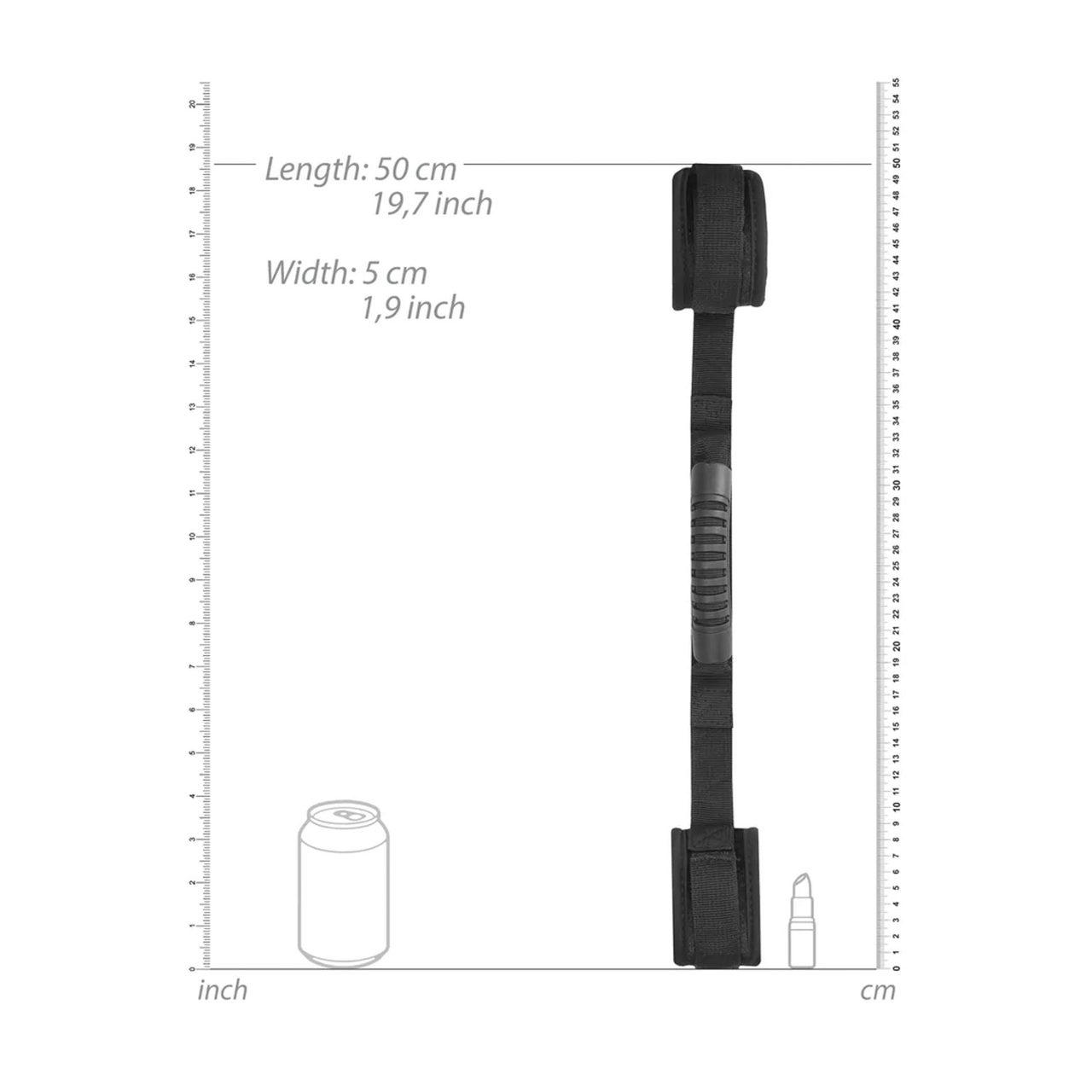 Regulowane kajdanki na rzep z uchwytem do BDSM | Loris.pl