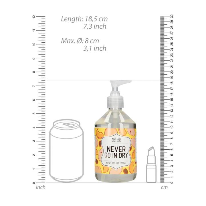 Wodny żel analny 500 ml - długotrwały poślizg i delikatne mrowienie