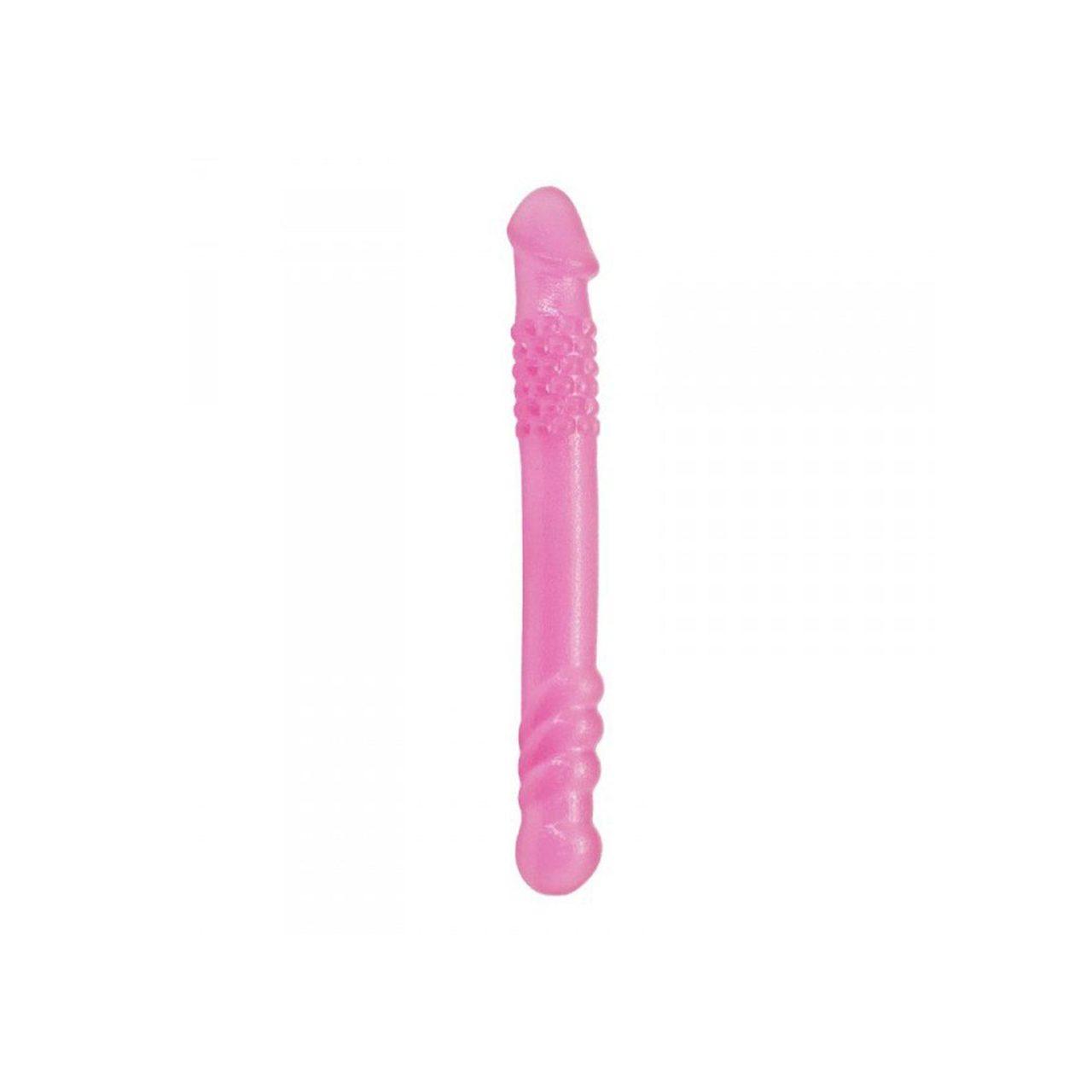 Podwójne dildo premium tpe 25,4 cm | Elastyczne dildo dla par | Loris.pl