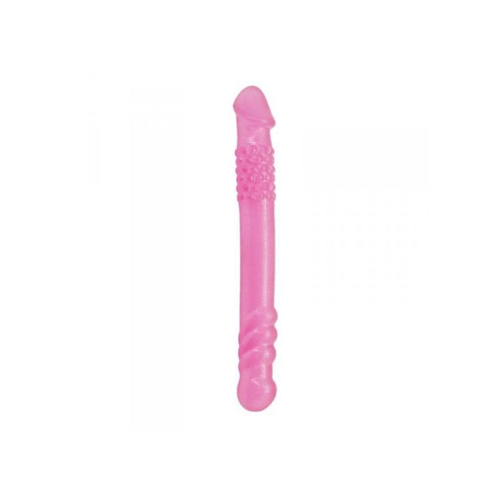 Podwójne dildo premium tpe 25,4 cm | Elastyczne dildo dla par | Loris.pl