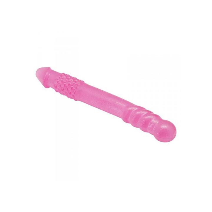 Podwójne dildo premium tpe 25,4 cm | Elastyczne dildo dla par | Loris.pl