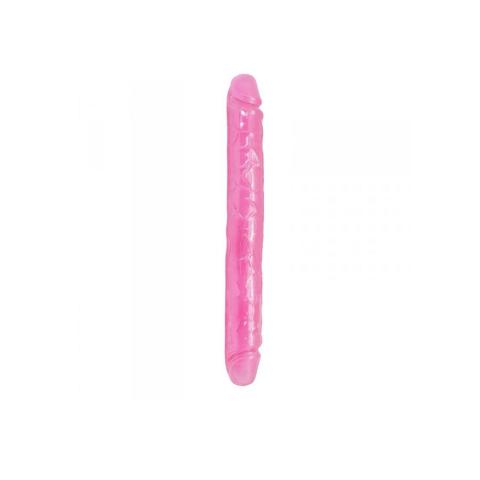Podwójne dildo z TPE 33 cm i 4 cm | Elastyczne i realistyczne