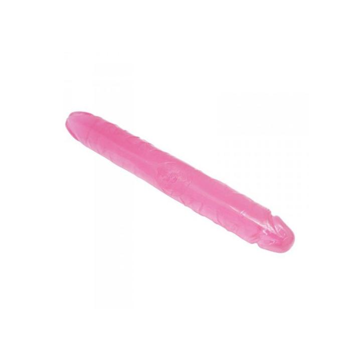 Podwójne dildo z TPE 33 cm i 4 cm | Elastyczne i realistyczne