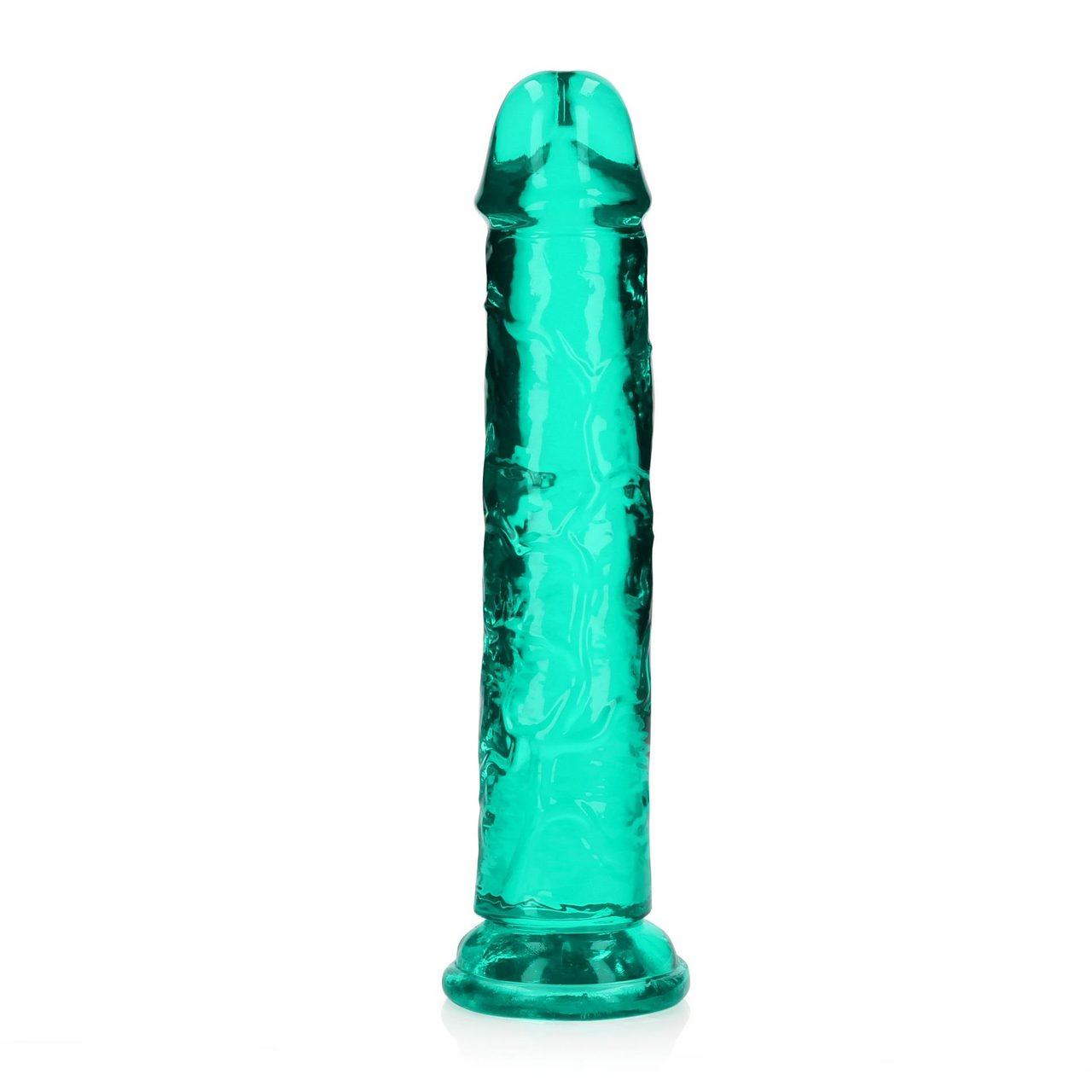 Przezroczyste dildo żelowe z przyssawką 20 cm – wodoodporne | Loris.pl