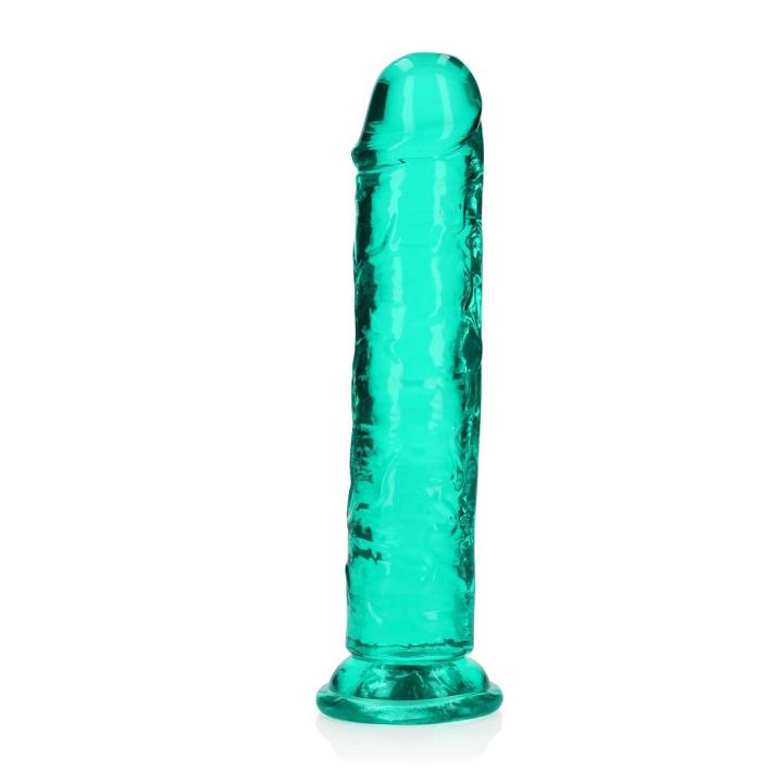 Przezroczyste dildo żelowe z przyssawką 20 cm – wodoodporne