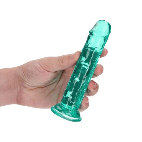 Przezroczyste dildo z przyssawką 14,5 cm – żelowe TPE