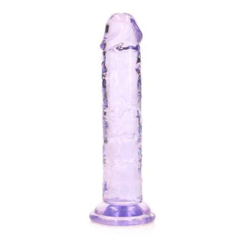 Przezroczyste dildo z przyssawką 14,5 cm – smukłe, realistyczne
