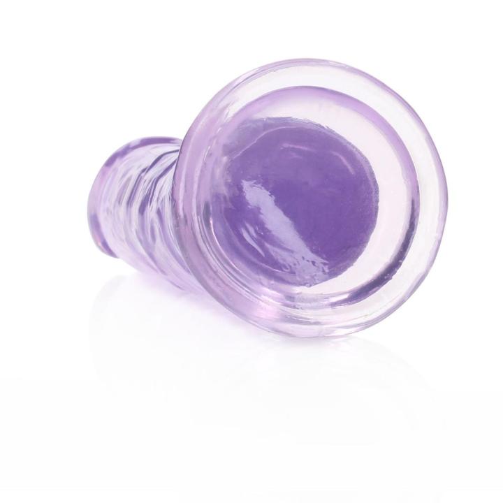 Przezroczyste dildo z przyssawką 14,5 cm – smukłe, realistyczne