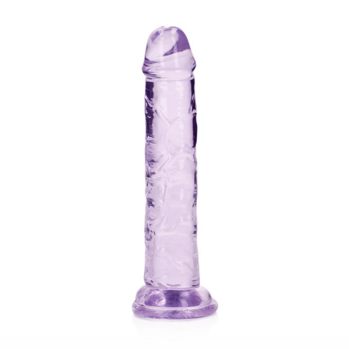 Przezroczyste dildo z przyssawką 14,5 cm – smukłe, realistyczne