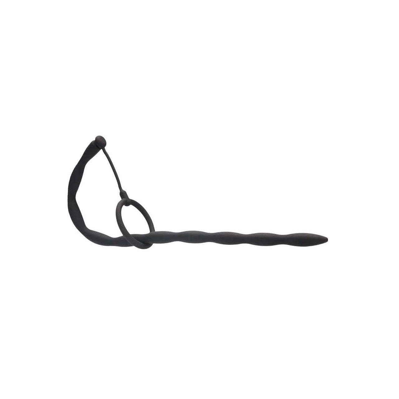 Silikonowa sonda do cewki 30 cm z cockringiem | Loris.pl