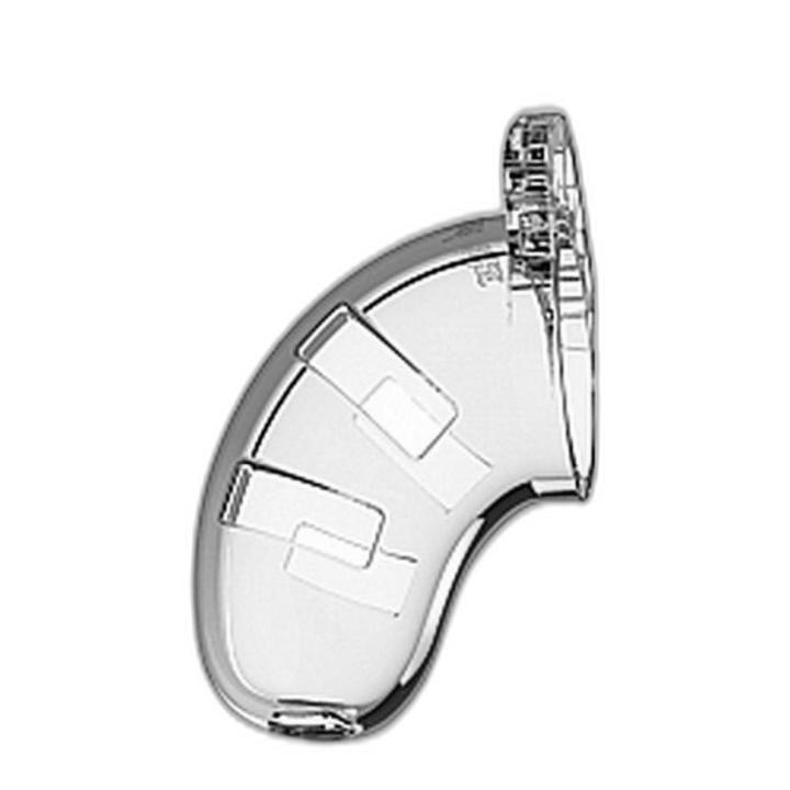 Transparentna klatka cnoty 8,8 cm – klatka na penisa BDSM z kłódką | Loris.pl