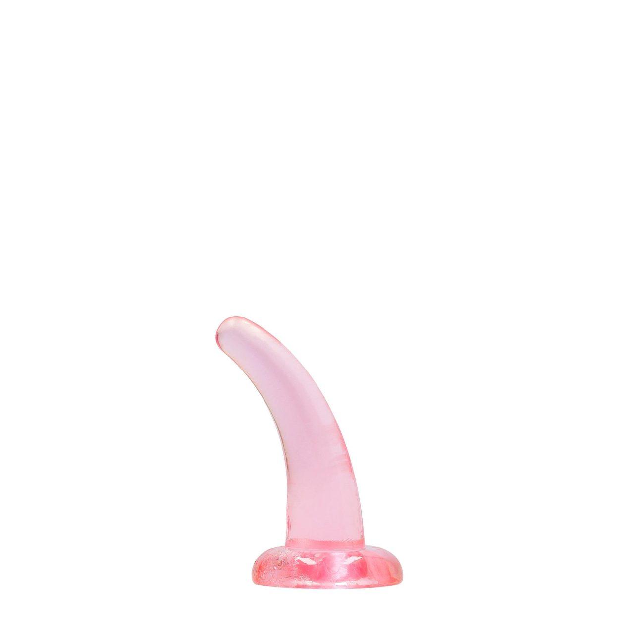 Przezroczyste dildo analne z przyssawką 11,2 cm | Wodoodporne