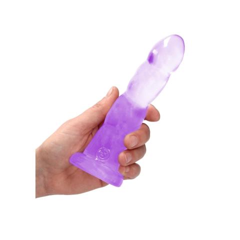 Przezroczyste dildo z przyssawką 17,2 cm – analno-waginalne