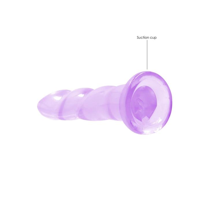 Przezroczyste dildo z przyssawką 17,2 cm – analno-waginalne