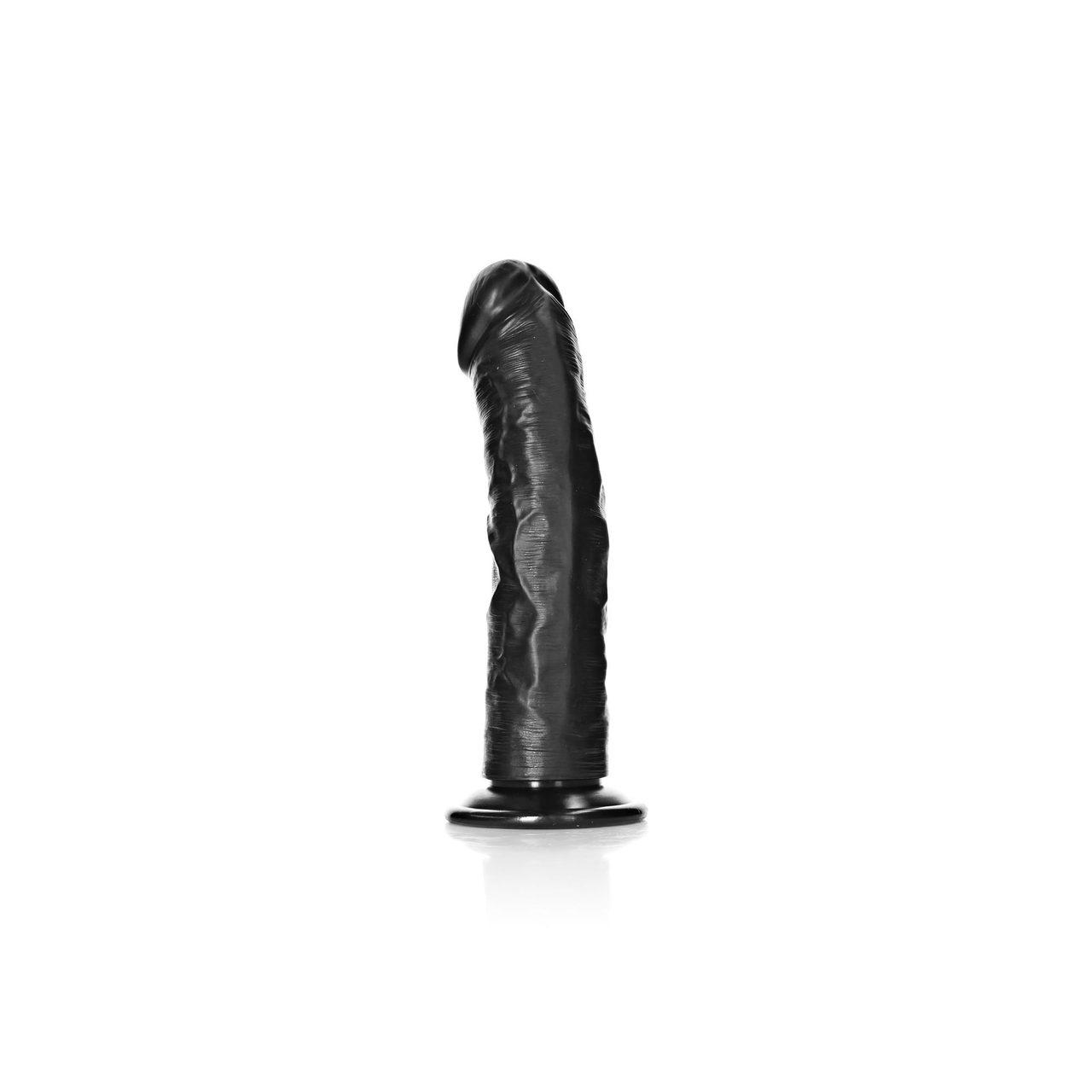 Realistyczne zakrzywione dildo z przyssawką 20,5 cm | Punkt g | Loris.pl
